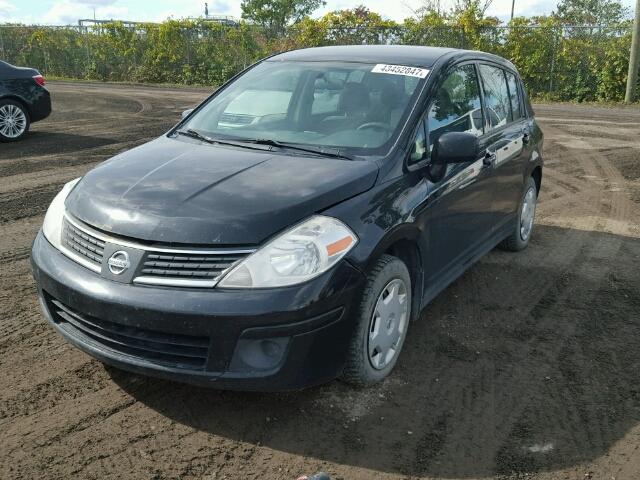 3N1BC13E09L450909 - 2009 NISSAN VERSA S BLACK photo 2