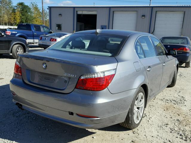 WBANU5C51AC125195 - 2010 BMW 528 GRAY photo 4