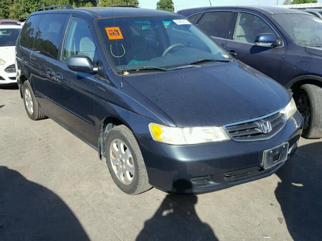 5FNRL18804B100394 - 2004 HONDA ODYSSEY EX BLUE photo 1