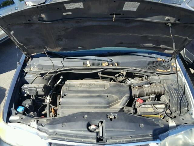 5FNRL18804B100394 - 2004 HONDA ODYSSEY EX BLUE photo 7