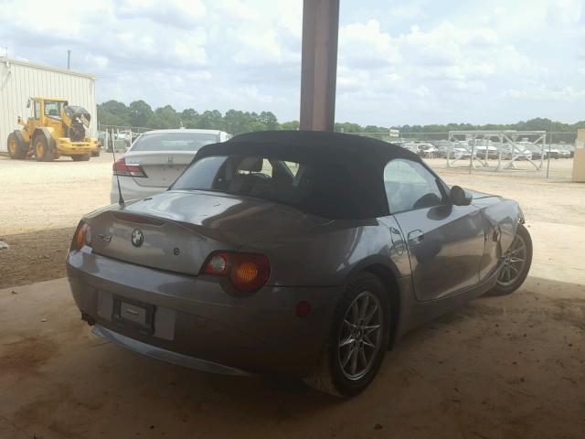 4USBT33493LS43237 - 2003 BMW Z4 2.5 GRAY photo 4