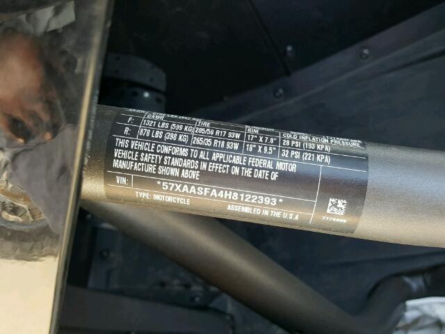 57XAASFA4H8122393 - 2017 POLARIS SLINGSHOT BLACK photo 10