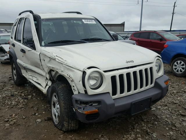 1J4FK48163W548170 - 2003 JEEP LIBERTY SP WHITE photo 1