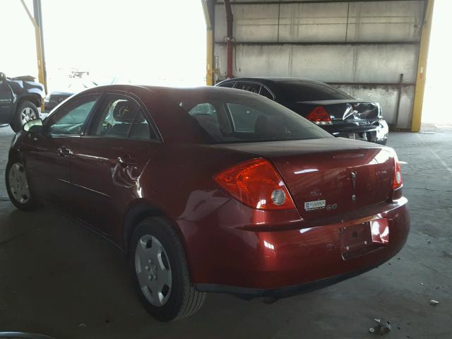 1G2ZF57B084261549 - 2008 PONTIAC G6 VALUE L RED photo 3