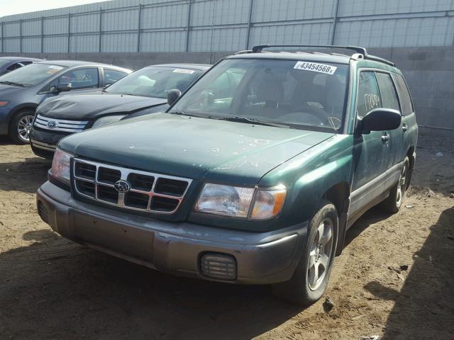 JF1SF6559XH734894 - 1999 SUBARU FORESTER S GREEN photo 2