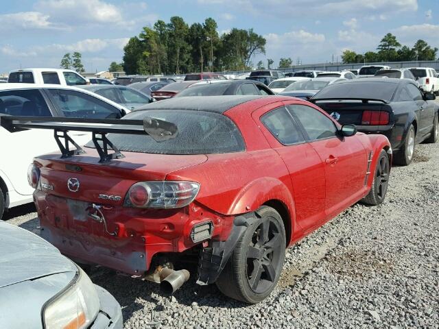 JM1FE173X40102316 - 2004 MAZDA RX8 RED photo 4