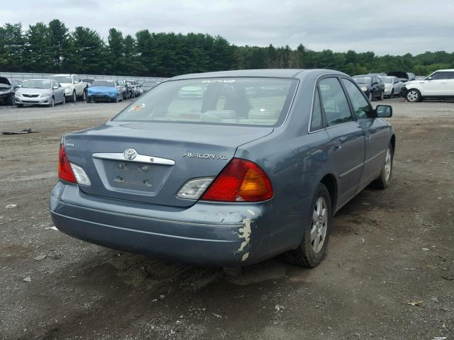 4T1BF28B51U168618 - 2001 TOYOTA AVALON XL TEAL photo 4