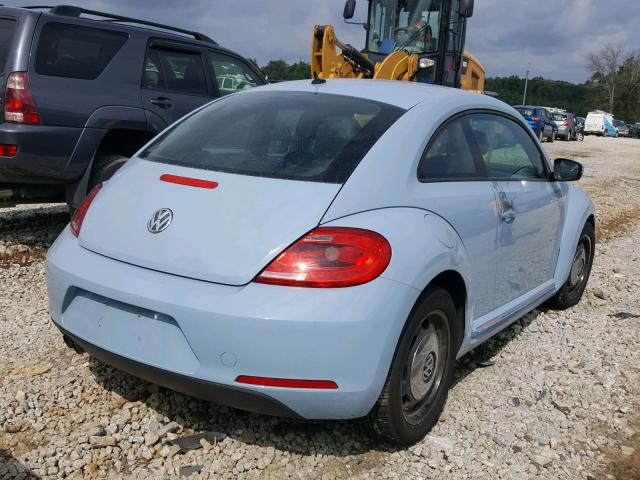 3VWJX7AT1CM607413 - 2012 VOLKSWAGEN BEETLE BLUE photo 4