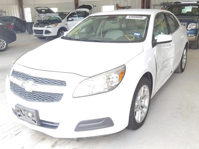 1G11D5SRXDF155684 - 2013 CHEVROLET MALIBU 1LT თეთრი ფოტო 2