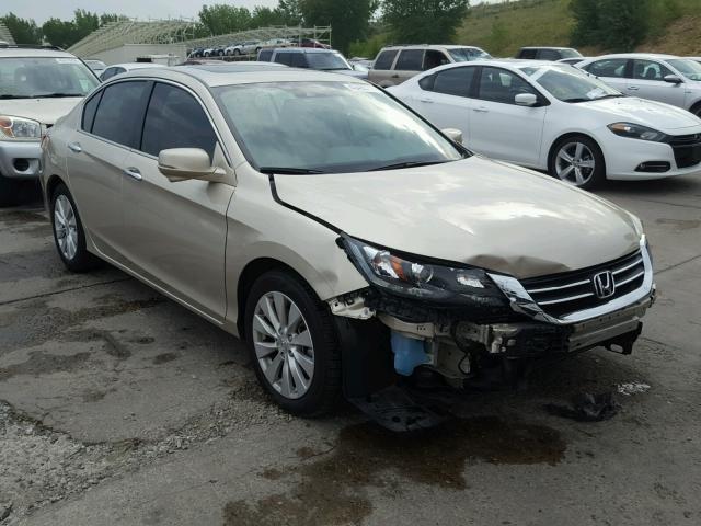 1HGCR2F89FA210645 - 2015 HONDA ACCORD EXL GOLD photo 1