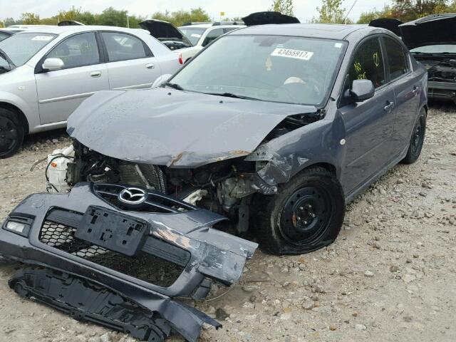 JM1BK323571658638 - 2007 MAZDA 3 S GRAY photo 2