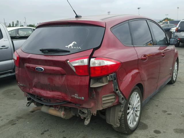 1FADP5AU8DL529895 - 2013 FORD C-MAX SE RED photo 4