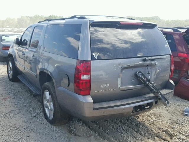 1GNFK16387J174938 - 2007 CHEVROLET SUBURBAN K GRAY photo 3