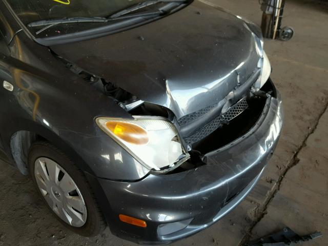 JTKKT604760135242 - 2006 TOYOTA SCION XA CHARCOAL photo 9