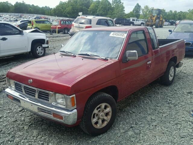 1N6SD16S7VC343662 - 1997 NISSAN TRUCK KING RED photo 2