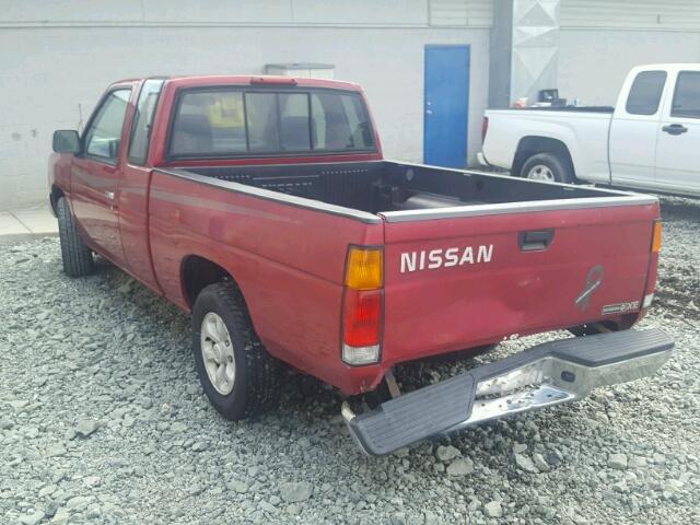 1N6SD16S7VC343662 - 1997 NISSAN TRUCK KING RED photo 3