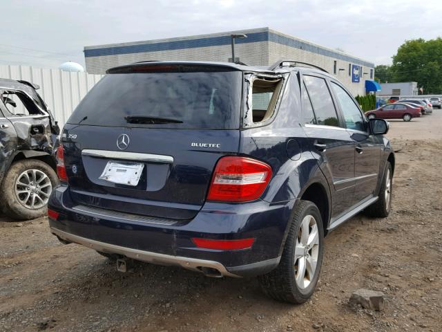 4JGBB2FB5AA602990 - 2010 MERCEDES-BENZ ML 350 BLU BLUE photo 4