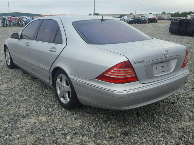 WDBNG75J04A417225 - 2004 MERCEDES-BENZ S 500 SILVER photo 3