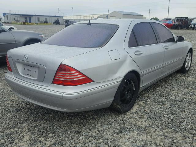 WDBNG75J04A417225 - 2004 MERCEDES-BENZ S 500 SILVER photo 4