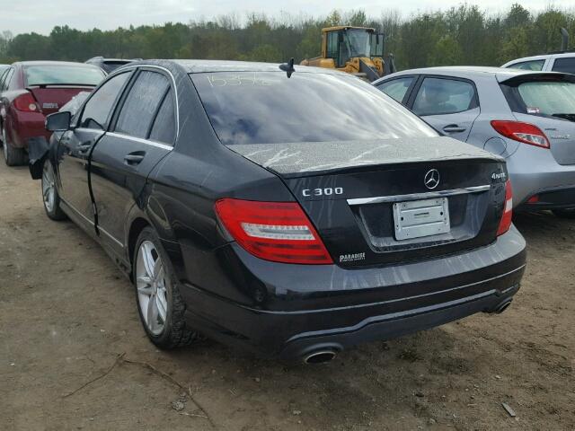 WDDGF8BB5CR211503 - 2012 MERCEDES-BENZ C 300 4MAT BLACK photo 3