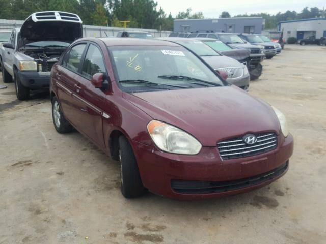 KMHCN46C37U143496 - 2007 HYUNDAI ACCENT BURGUNDY photo 1