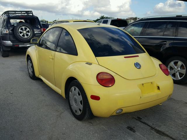 3VWBA21C3XM457237 - 1999 VOLKSWAGEN NEW BEETLE ყვითელი ფოტო 3