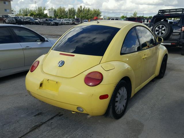3VWBA21C3XM457237 - 1999 VOLKSWAGEN NEW BEETLE ყვითელი ფოტო 4