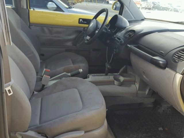 3VWBA21C3XM457237 - 1999 VOLKSWAGEN NEW BEETLE ყვითელი ფოტო 5