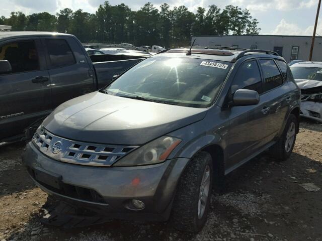 JN8AZ08W75W442883 - 2005 NISSAN MURANO SL GRAY photo 2