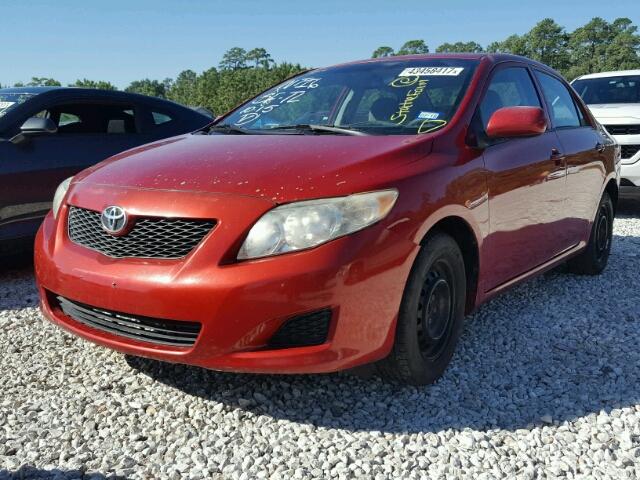 1NXBU4EE9AZ256247 - 2010 TOYOTA COROLLA RED photo 2