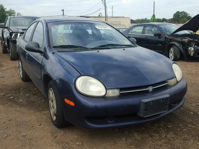 1B3ES46C9YD698378 - 2000 DODGE NEON BASE BLUE photo 1