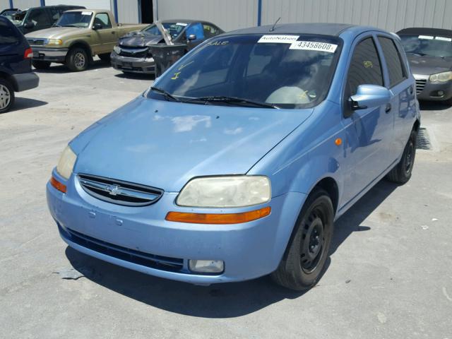 KL1TD62644B207367 - 2004 CHEVROLET AVEO GREEN photo 2