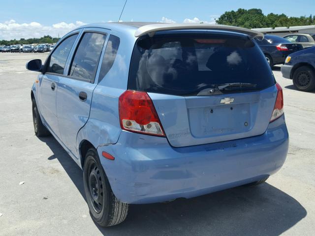 KL1TD62644B207367 - 2004 CHEVROLET AVEO GREEN photo 3