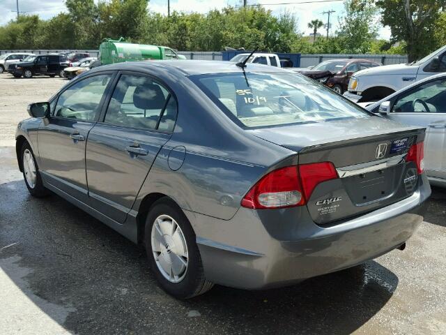 JHMFA36219S016516 - 2009 HONDA CIVIC GRAY photo 3