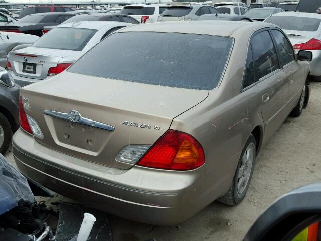 4T1BF28B71U143459 - 2001 TOYOTA AVALON XL Алтын фото 4