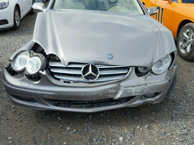 WDBTJ56J16F194596 - 2006 MERCEDES-BENZ CLK 350 GRAY photo 7