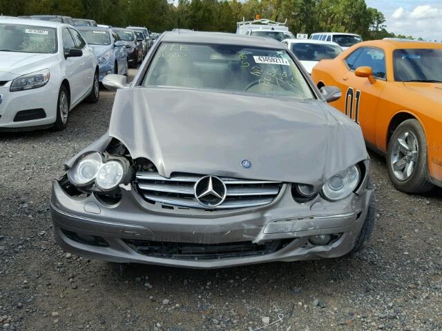 WDBTJ56J16F194596 - 2006 MERCEDES-BENZ CLK 350 GRAY photo 9