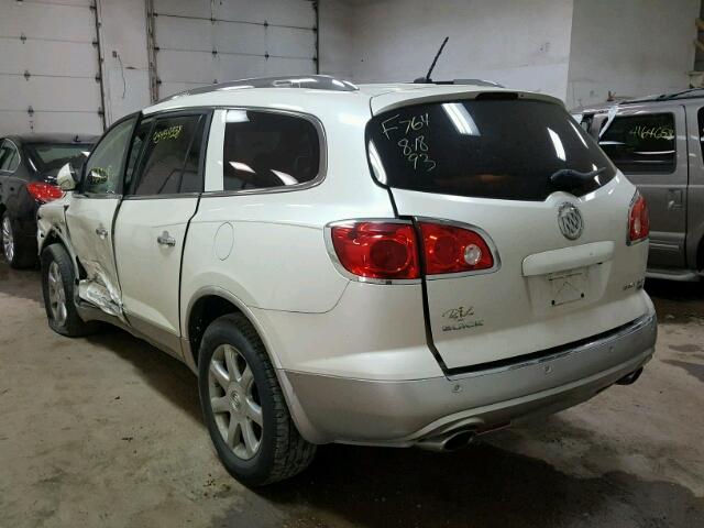 5GAEV23728J239942 - 2008 BUICK ENCLAVE CX WHITE photo 3