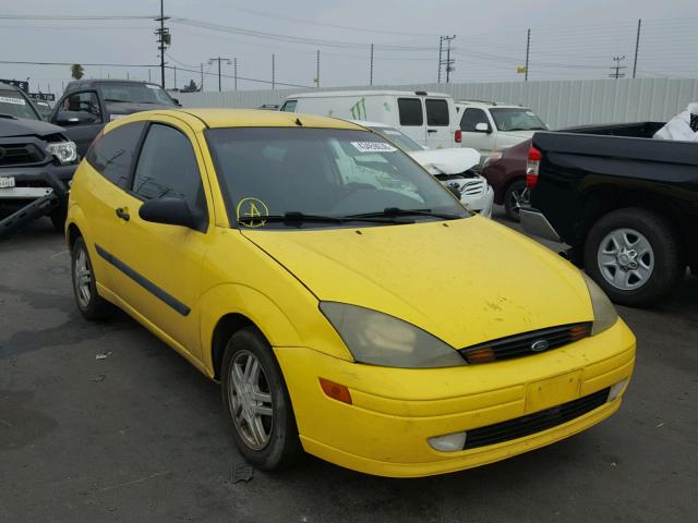 3FAFP31Z04R120476 - 2004 FORD FOCUS ZX3 YELLOW photo 1