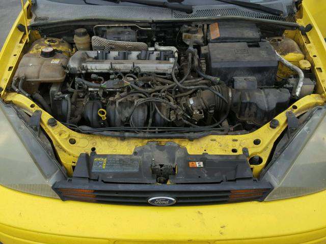 3FAFP31Z04R120476 - 2004 FORD FOCUS ZX3 YELLOW photo 7
