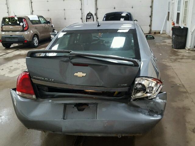 2G1WT58K789275170 - 2008 CHEVROLET IMPALA LT GRAY photo 9