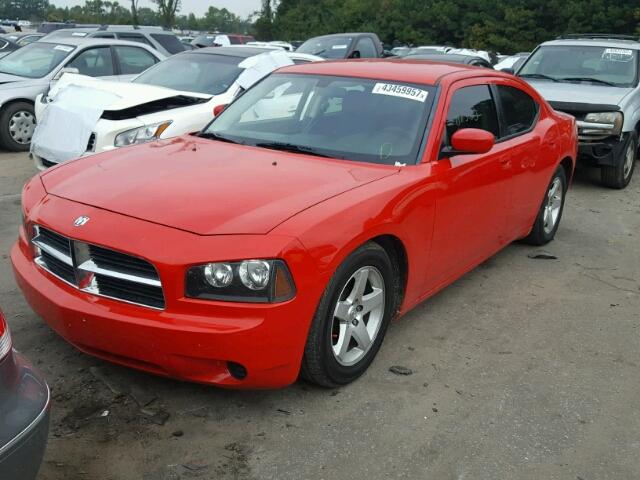 2B3CA4CD2AH147063 - 2010 DODGE CHARGER RED photo 2