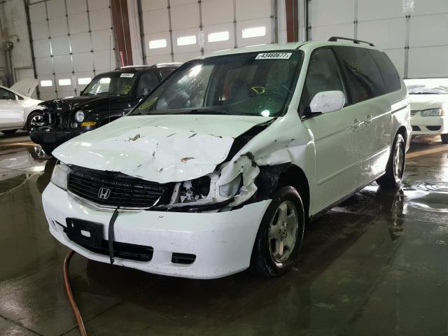 2HKRL186XYH582653 - 2000 HONDA ODYSSEY EX WHITE photo 2