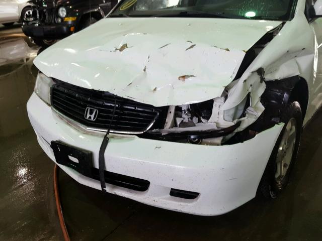 2HKRL186XYH582653 - 2000 HONDA ODYSSEY EX WHITE photo 9