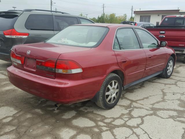 1HGCG56742A090407 - 2002 HONDA ACCORD BURGUNDY photo 4