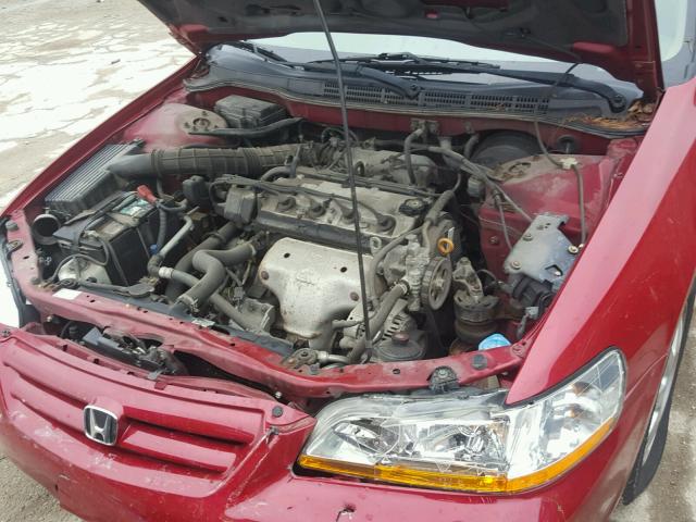 1HGCG56742A090407 - 2002 HONDA ACCORD BURGUNDY photo 7