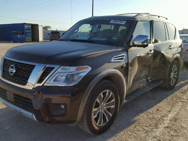 JN8AY2ND9H9007948 - 2017 NISSAN ARMADA SV BROWN photo 2