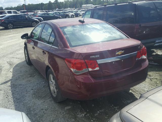 1G1PE5SB3G7165496 - 2016 CHEVROLET CRUZE LIMI BURGUNDY photo 3