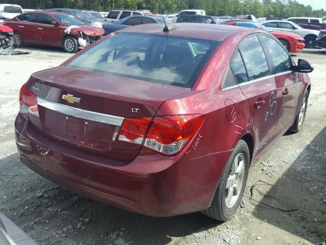 1G1PE5SB3G7165496 - 2016 CHEVROLET CRUZE LIMI BURGUNDY photo 4