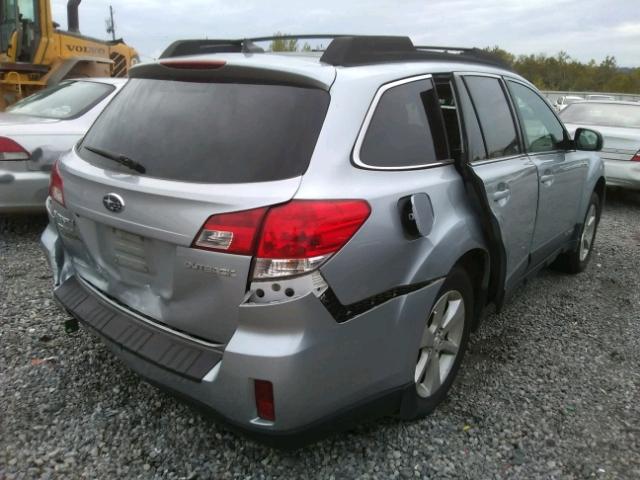 4S4BRCKC0D3226238 - 2013 SUBARU OUTBACK SILVER photo 4